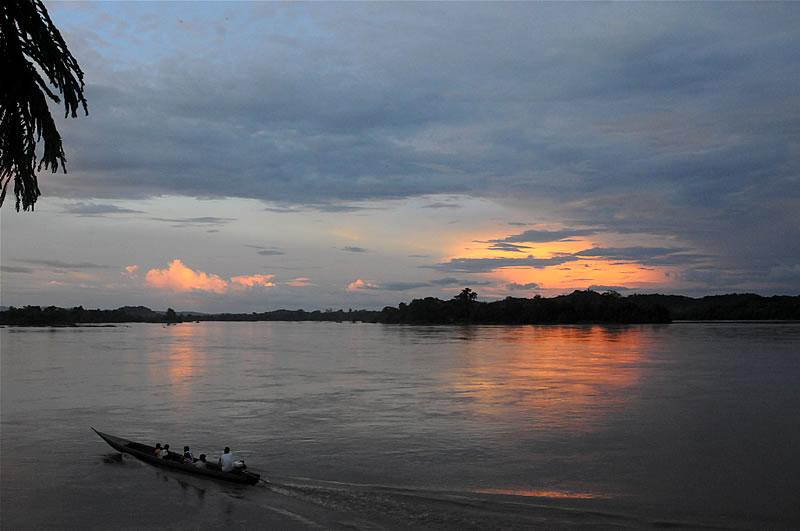 Abendstimmung in Khong